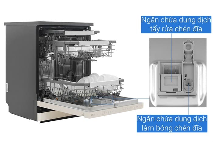 Máy rửa bát độc lập LG LDT14BGA3 (Be)
